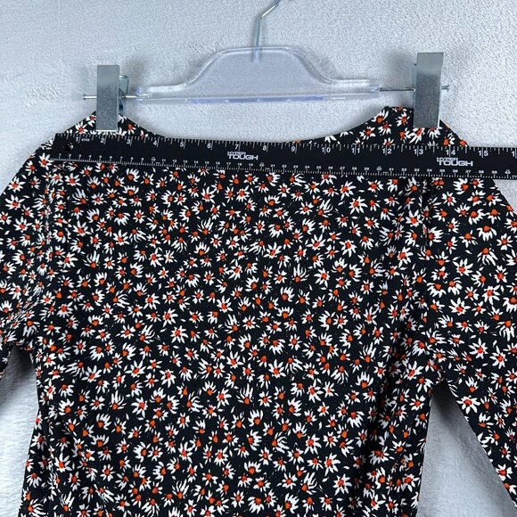 Bershka Womens Playsuit Romper Floral Print Notch Front Square Neck Multicolor M - Picture 12 of 14